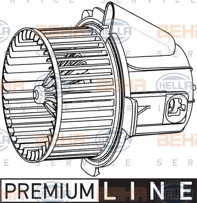 HELLA Salona ventilators 8EW 009 157-541