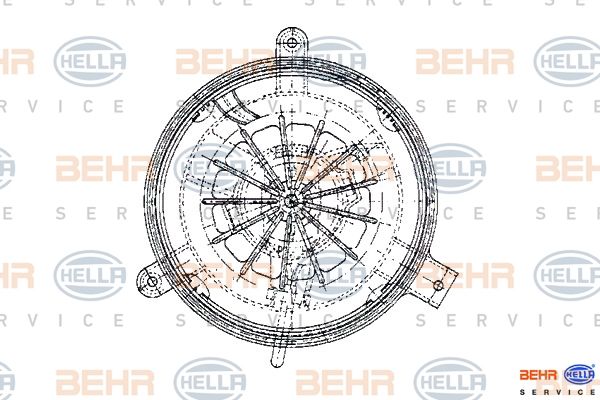 HELLA Salona ventilators 8EW 009 159-251