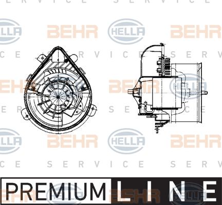 HELLA Salona ventilators 8EW 009 159-271