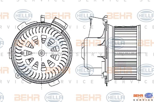 HELLA Salona ventilators 8EW 009 159-481