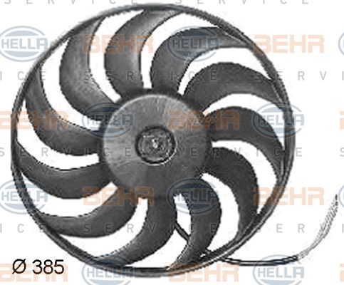 HELLA Вентилятор, охлаждение двигателя 8EW 351 038-361