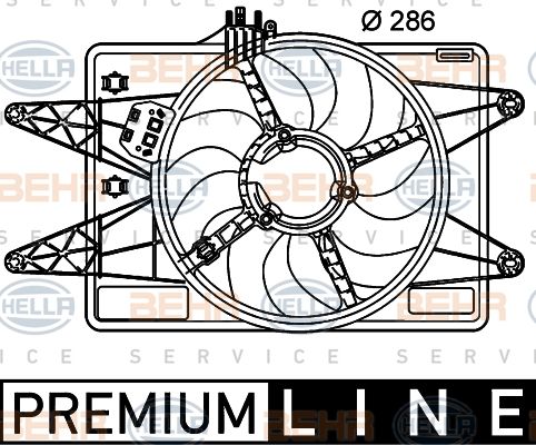 HELLA Ventilators, Motora dzesēšanas sistēma 8EW 351 039-491