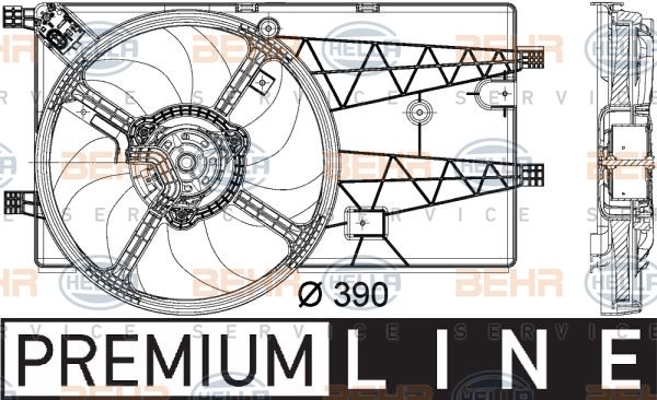 HELLA Ventilators, Motora dzesēšanas sistēma 8EW 351 040-311