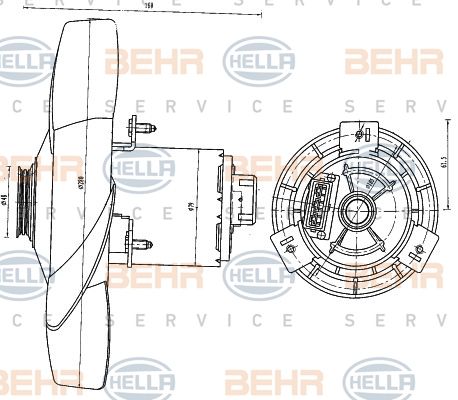 HELLA Ventilators, Motora dzesēšanas sistēma 8EW 351 041-191