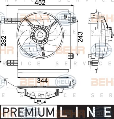HELLA Ventilators, Motora dzesēšanas sistēma 8EW 351 041-251