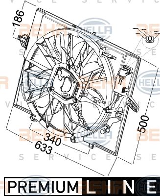 HELLA Ventilators, Motora dzesēšanas sistēma 8EW 351 041-271