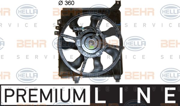 HELLA Ventilators, Motora dzesēšanas sistēma 8EW 351 041-401