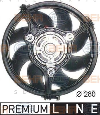 HELLA Ventilators, Motora dzesēšanas sistēma 8EW 351 044-041