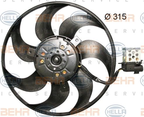 HELLA Ventilators, Motora dzesēšanas sistēma 8EW 351 044-061