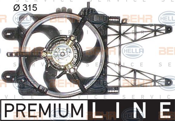 HELLA Ventilators, Motora dzesēšanas sistēma 8EW 351 044-101