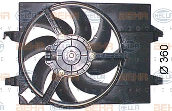 HELLA Ventilators, Motora dzesēšanas sistēma 8EW 351 044-551