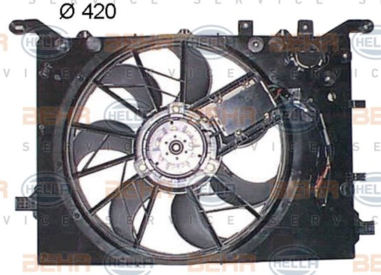 HELLA Ventilators, Motora dzesēšanas sistēma 8EW 351 150-074