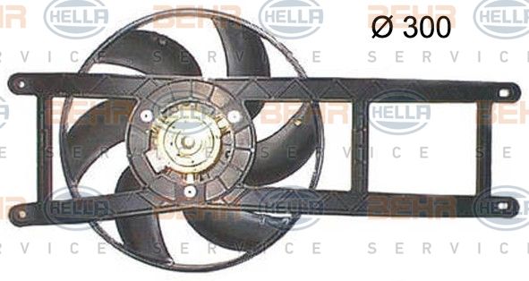 HELLA Вентилятор, охлаждение двигателя 8EW 351 150-214