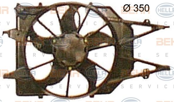 HELLA Ventilators, Motora dzesēšanas sistēma 8EW 351 150-224