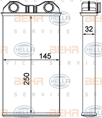 HELLA Siltummainis, Salona apsilde 8FH 351 000-621