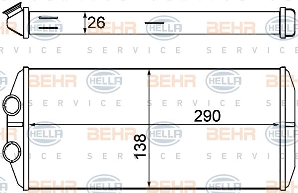 HELLA Siltummainis, Salona apsilde 8FH 351 000-631