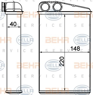 HELLA Siltummainis, Salona apsilde 8FH 351 000-651