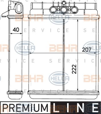 HELLA Siltummainis, Salona apsilde 8FH 351 311-721