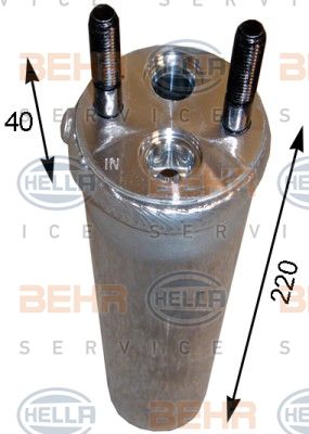 HELLA Осушитель, кондиционер 8FT 351 193-171