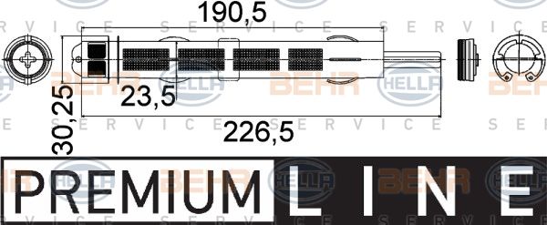 HELLA Sausinātājs, Kondicionieris 8FT 351 335-241