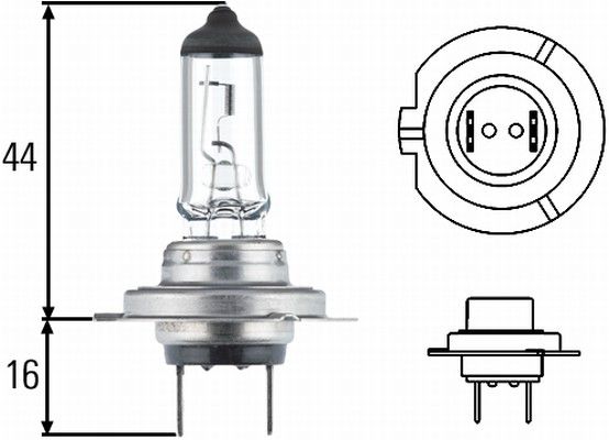 HELLA Лампа накаливания, основная фара 8GH 007 157-481