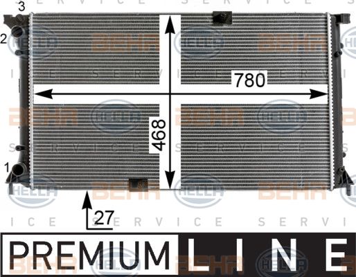 HELLA Radiators, Motora dzesēšanas sistēma 8MK 376 700-361