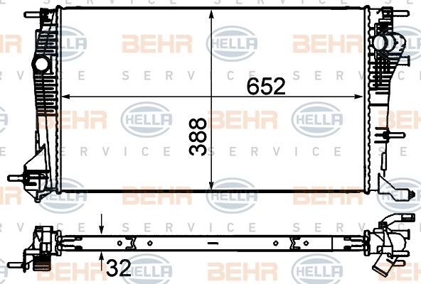 HELLA Radiators, Motora dzesēšanas sistēma 8MK 376 700-421