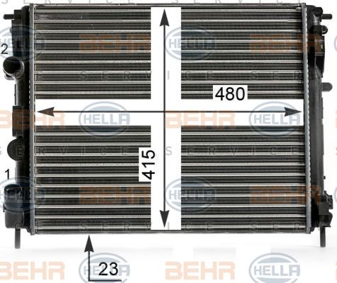 HELLA Radiators, Motora dzesēšanas sistēma 8MK 376 700-581
