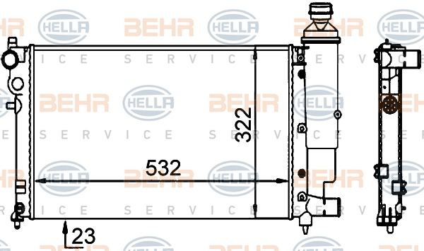 HELLA Radiators, Motora dzesēšanas sistēma 8MK 376 701-694