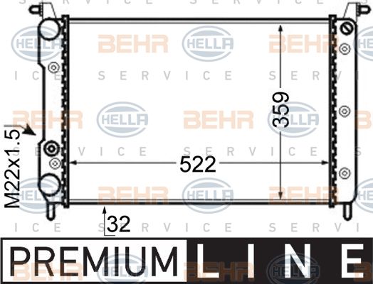 HELLA Radiators, Motora dzesēšanas sistēma 8MK 376 704-781