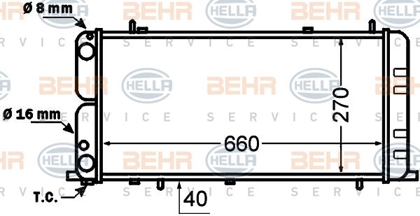 HELLA Radiators, Motora dzesēšanas sistēma 8MK 376 705-731