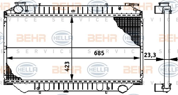 HELLA Radiators, Motora dzesēšanas sistēma 8MK 376 706-441