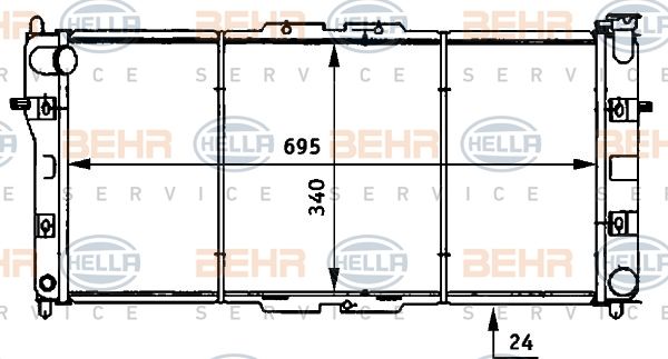 HELLA Radiators, Motora dzesēšanas sistēma 8MK 376 706-721