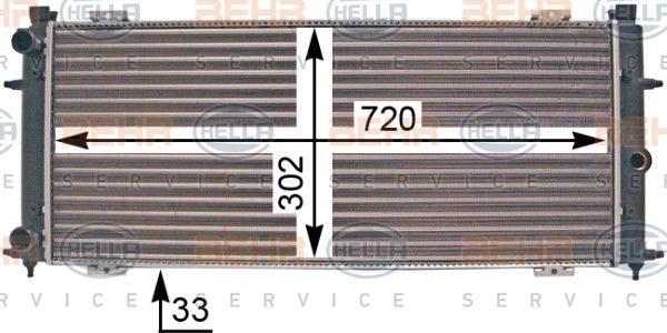 HELLA Radiators, Motora dzesēšanas sistēma 8MK 376 707-301