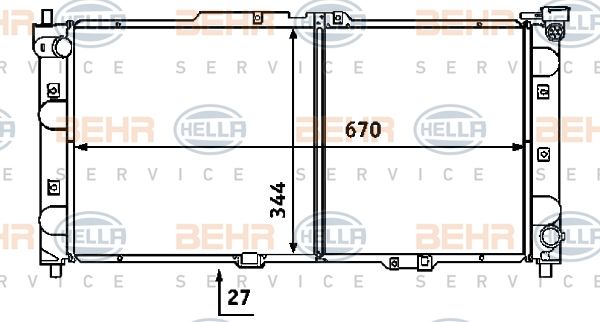 HELLA Radiators, Motora dzesēšanas sistēma 8MK 376 707-461