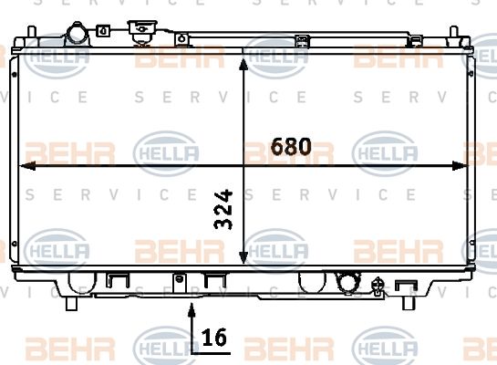 HELLA Radiators, Motora dzesēšanas sistēma 8MK 376 707-471