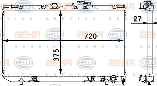 HELLA Radiators, Motora dzesēšanas sistēma 8MK 376 708-121