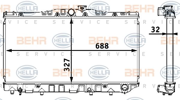 HELLA Radiators, Motora dzesēšanas sistēma 8MK 376 708-181