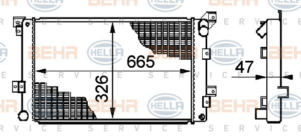 HELLA Radiators, Motora dzesēšanas sistēma 8MK 376 708-511