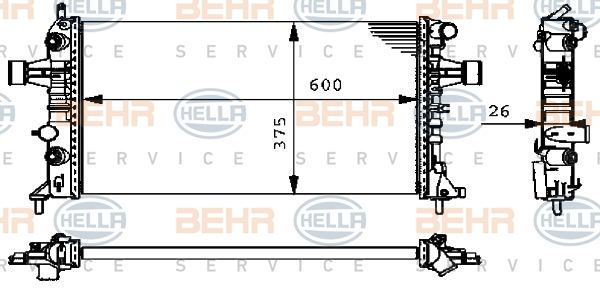 HELLA Radiators, Motora dzesēšanas sistēma 8MK 376 710-324