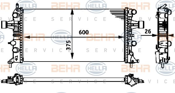HELLA Radiators, Motora dzesēšanas sistēma 8MK 376 710-664