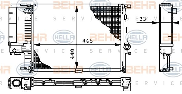 HELLA Radiators, Motora dzesēšanas sistēma 8MK 376 711-084