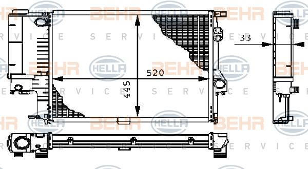 HELLA Radiators, Motora dzesēšanas sistēma 8MK 376 711-121