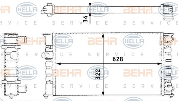 HELLA Radiators, Motora dzesēšanas sistēma 8MK 376 713-424