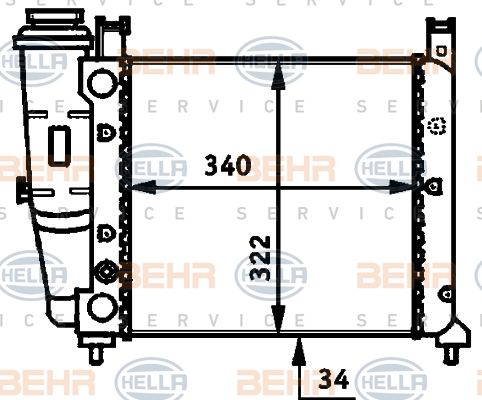 HELLA Radiators, Motora dzesēšanas sistēma 8MK 376 713-491
