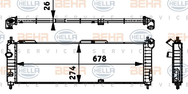 HELLA Radiators, Motora dzesēšanas sistēma 8MK 376 713-574
