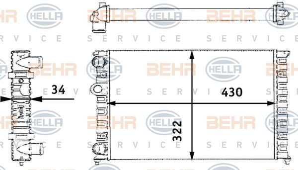 HELLA Radiators, Motora dzesēšanas sistēma 8MK 376 713-744