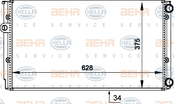 HELLA Radiators, Motora dzesēšanas sistēma 8MK 376 714-044