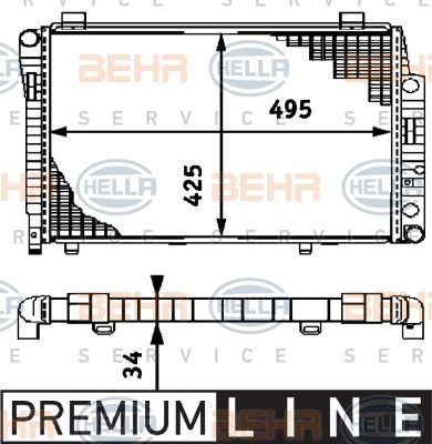 HELLA Radiators, Motora dzesēšanas sistēma 8MK 376 714-551