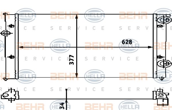 HELLA Radiators, Motora dzesēšanas sistēma 8MK 376 714-681